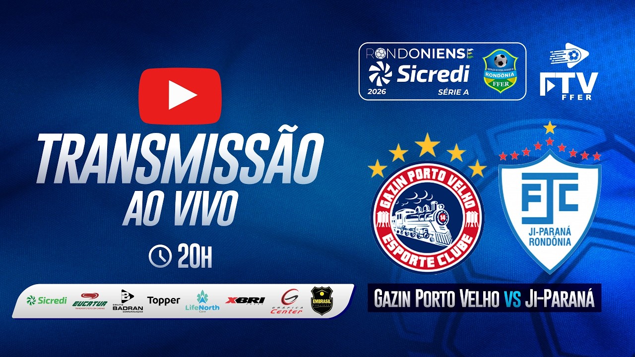 GAZIN PORTO VELHO x JI-PARANÁ | RONDONIENSE SICREDI 2026 - 10ª RODADA | FTV FFER