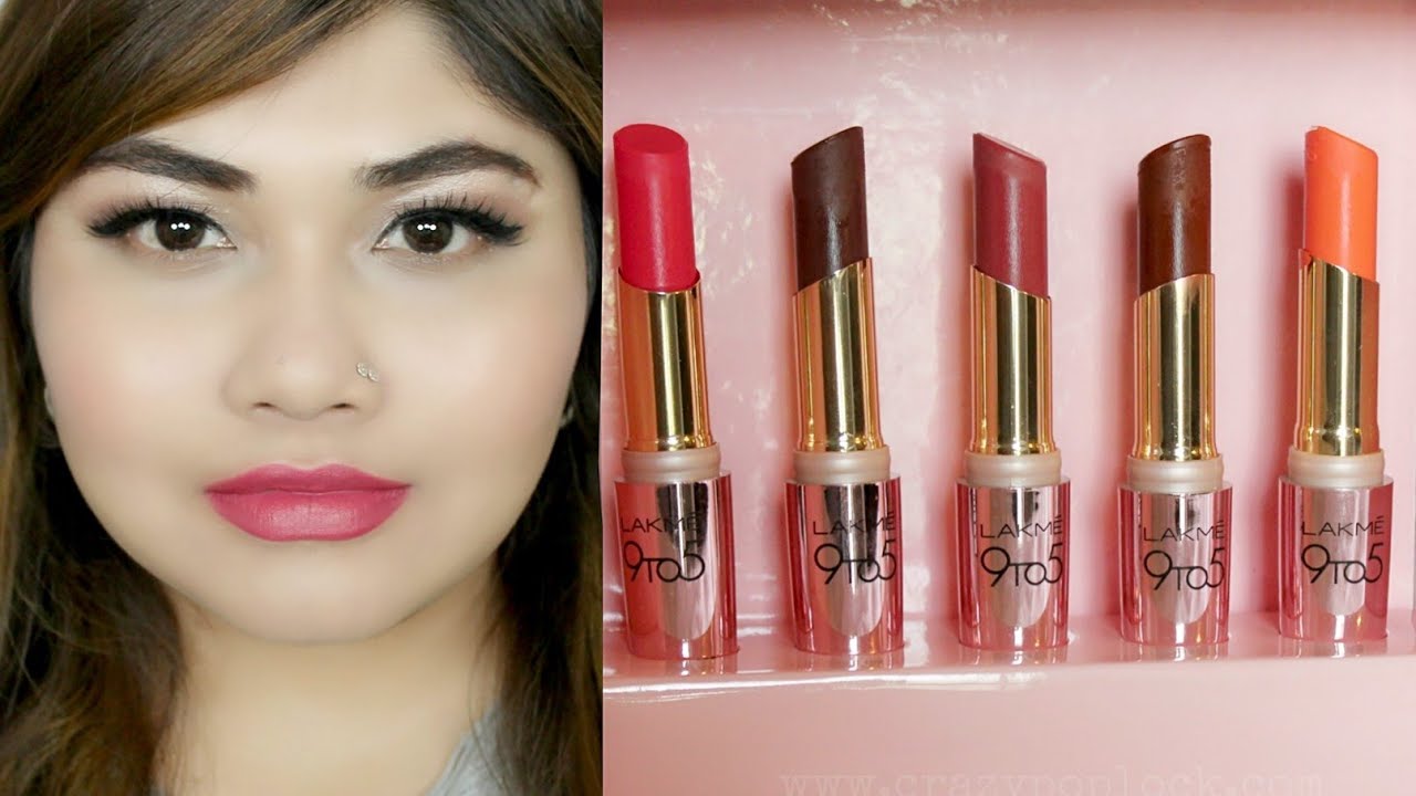Lakme 9to5 Primer Matte Lipstick Review YouTube