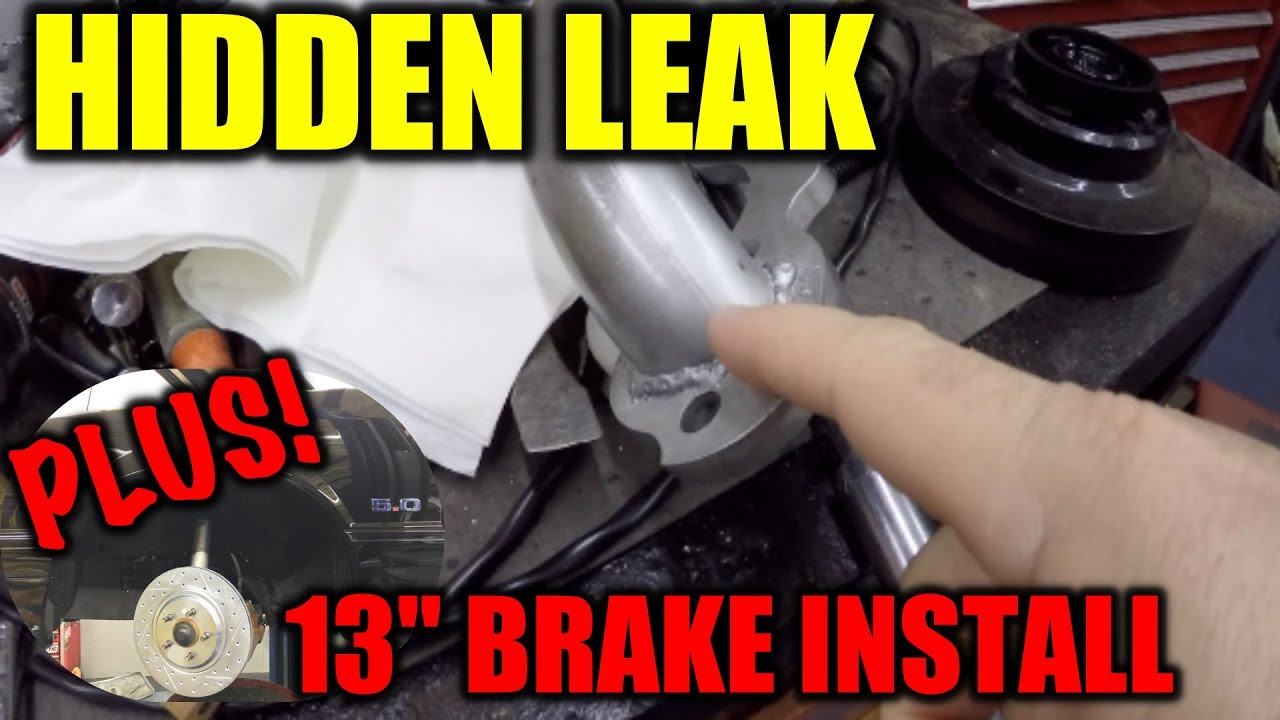 Finding exhaust leaks, and fox body Cobra brakes install! YouTube