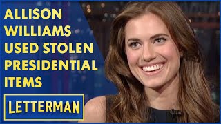 Allison Williams Used Stolen Air Force One Items To Get Dates | Letterman