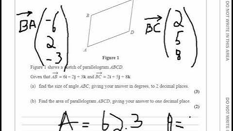 WMA14/01 P4 *Jan 2021* Q2 (Vectors) Pt.2