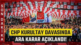 İka Chpnin Kurultay Davasında Ara Karar 16 Eylüle Ertelendi - Tgrt Haber