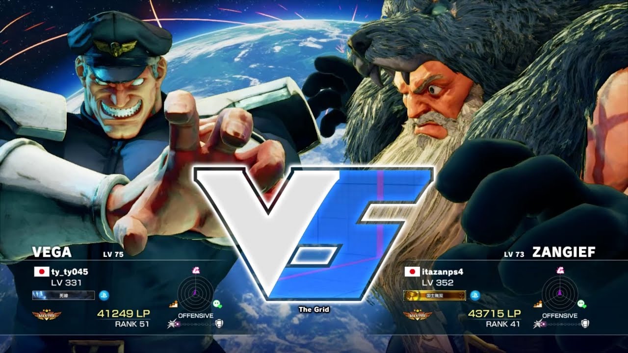 SF5 ty_ty045 (M.Bison)  Vs Itazan (Zangief)