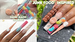 Tasty International Snacks Junk Food Nails Handmade Nail Charms