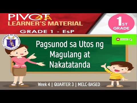 Pagsunod Sa Utos Ng Magulang At Nakatatanda Melc Based Esp - Mobile Legends