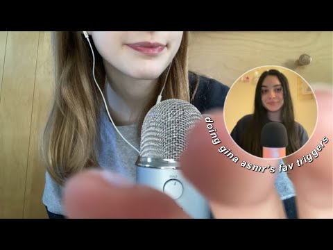 ASMR Doing @ginaasmr1’s Favorite Triggers 🫶