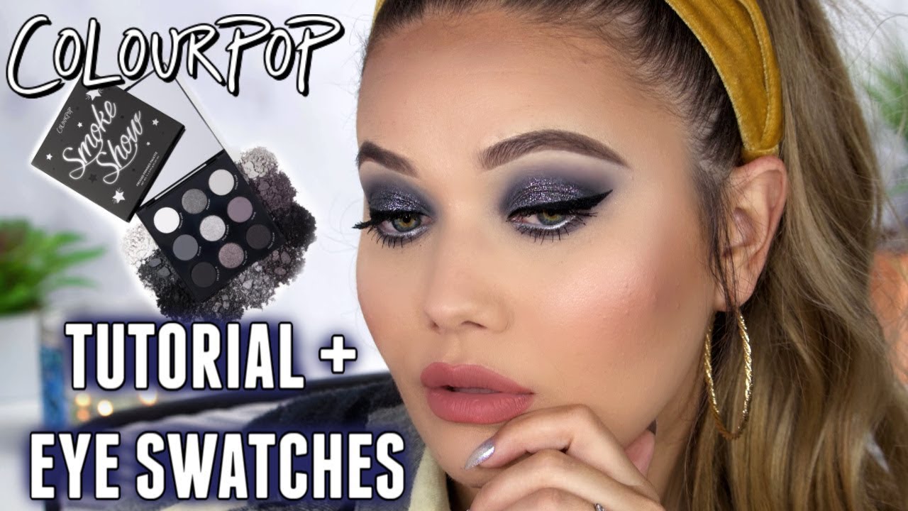 Colourpop Smoke Show Tutorial Eye Swatches