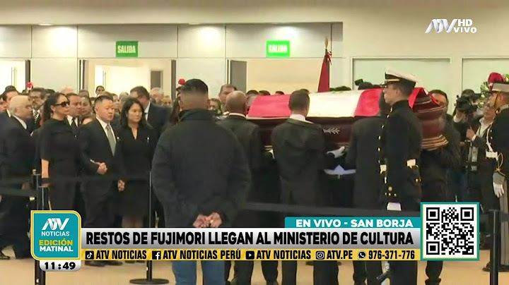 Alberto Fujimori: Restos del expresidente llegan al Museo de la Nación