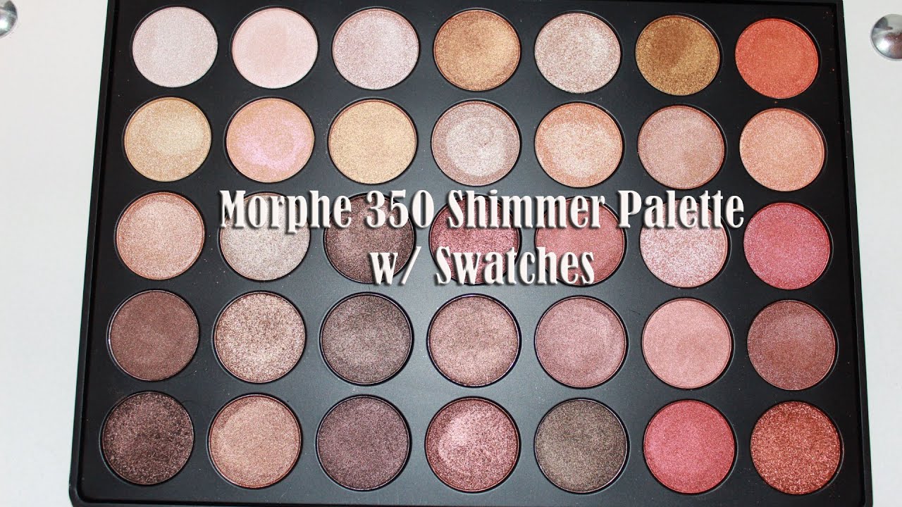 Morphe 35O Shimmer Palette Swatches YouTube