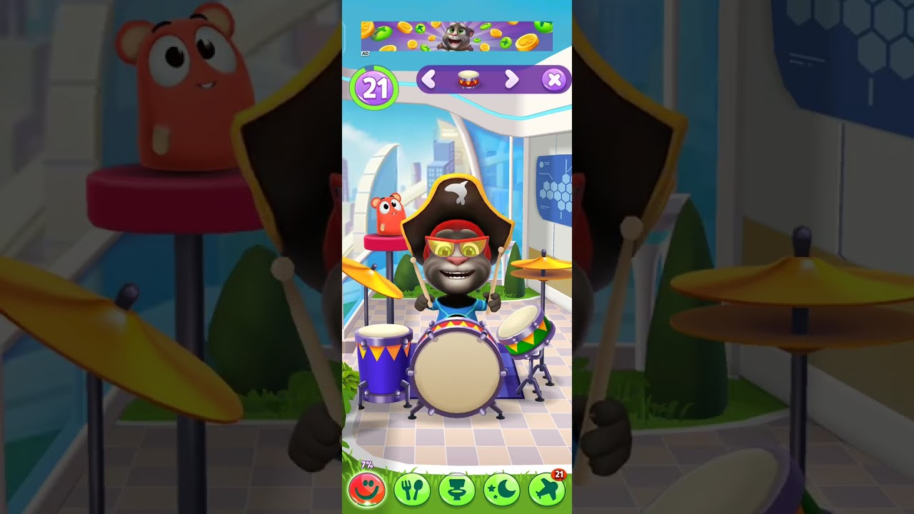 Talking Tom 2 😻 Attend toilet 🚽 & eating time 🥨 new Android game play 