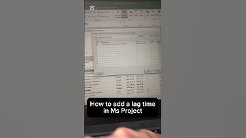 How to add lag time in Ms Project #projectplanning #msproject