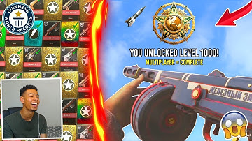hitting LEVEL 1000 on the WORLDS BEST WW2 account... (Multiplayer Complete)