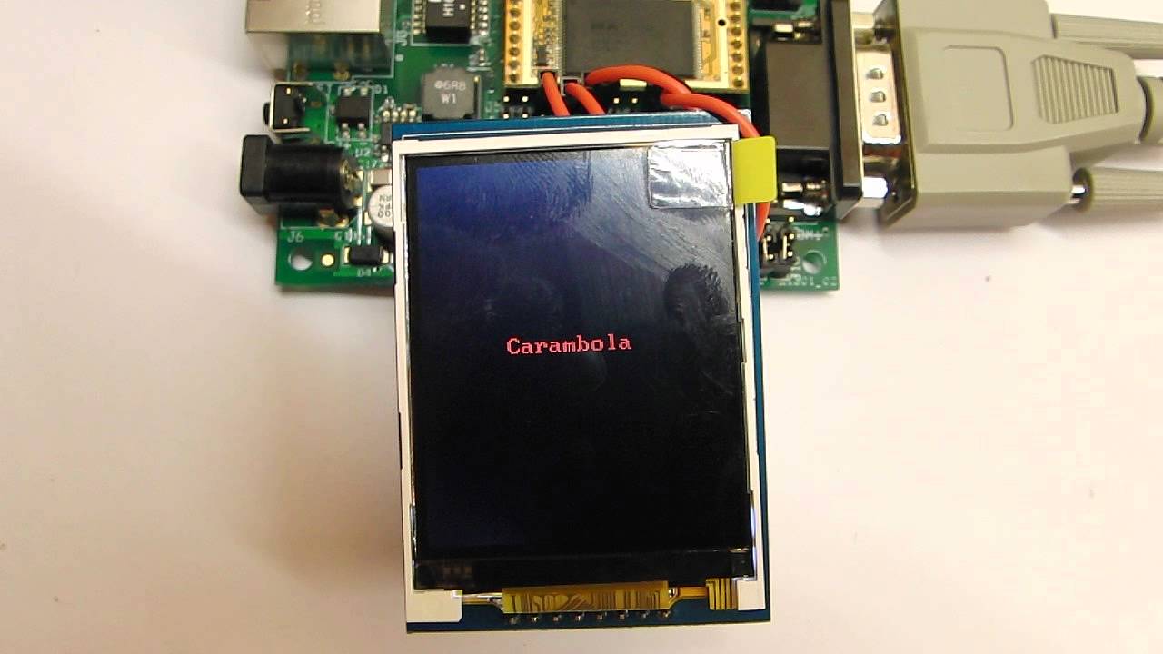 Carambola drives 2.2" LCD display