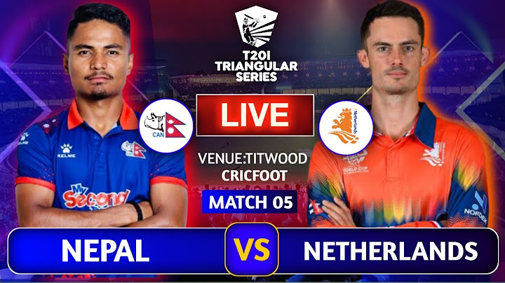 Nepal vs Netherlands Cricket Live Scores & Commentary | Nep vs Ned Tri Series 5th Match | Cricfoot