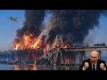 1 MINUTE AGO! A 5-Ton Bomb from a Ukrainian F-16 Jet Destroys a Crimean Bridge!