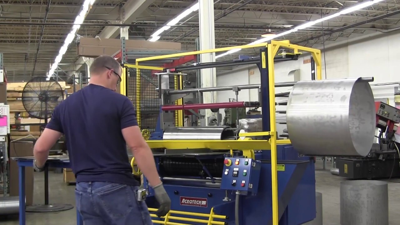 Urethane Roll Bending Machine with Automation and Part Ejector