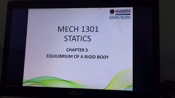 Chapter 5: Rigid Body Equilibrium Part I