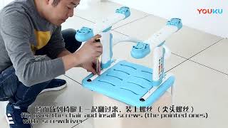 課桌椅安裝跟展示視頻