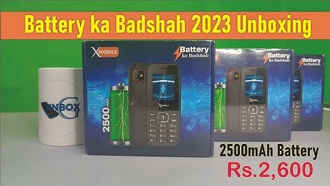 Xmobile Battery ka Badshah unboxing and review