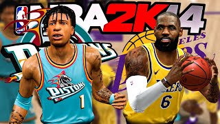 NBA 2K14 REVAMPED MyCareer - The Rookies Vs The GOATS!