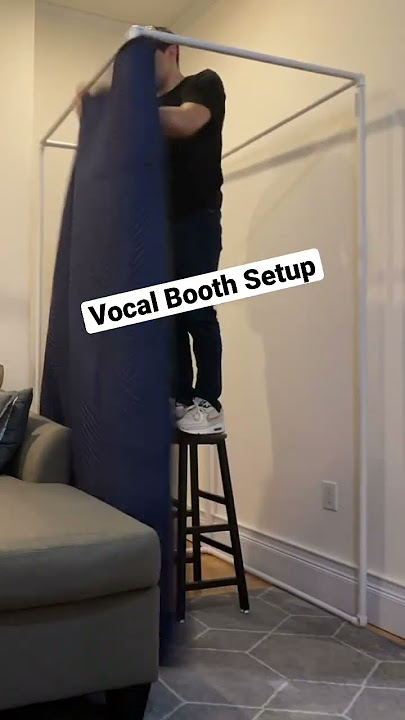 Setting Up Vocal Booth #music #recordingstudio #studio #artist #producer #shorts #vocals #fyp