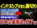 【海外の反応】インドネシアが反日のせいで大規模停電に!?日本の電力会社がインドネシアから撤退した途端まさかの事態に!「日本、戻ってきてくれ...」【総集編】