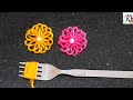 Hand Embroidery: Making Flowers With Simple Trick / easy woolen flower / Easy Hand Embroidery Trick