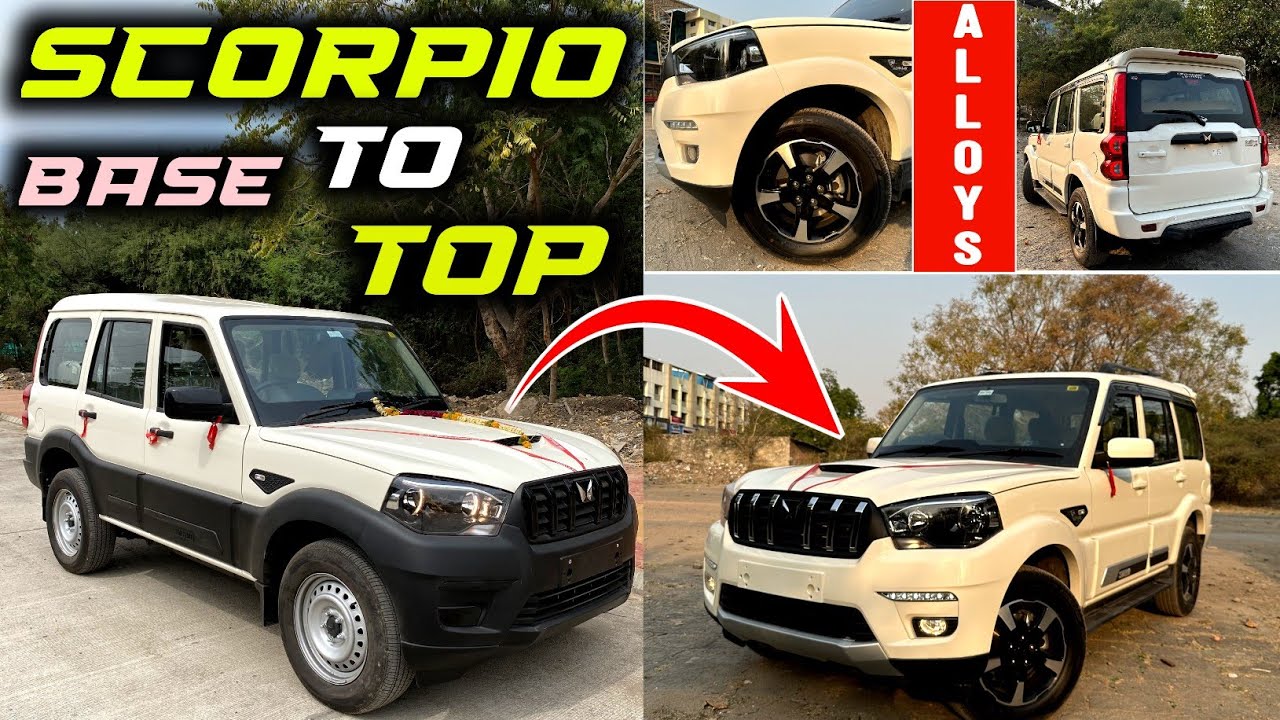 Scorpio Classic 2024 S to S11 Modified in Indore|Diamond Cut Alloys😱|S11 Door Panel😍| Best Price💸