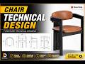 Furniture Technical Design | Chair Modeling in SketchUp