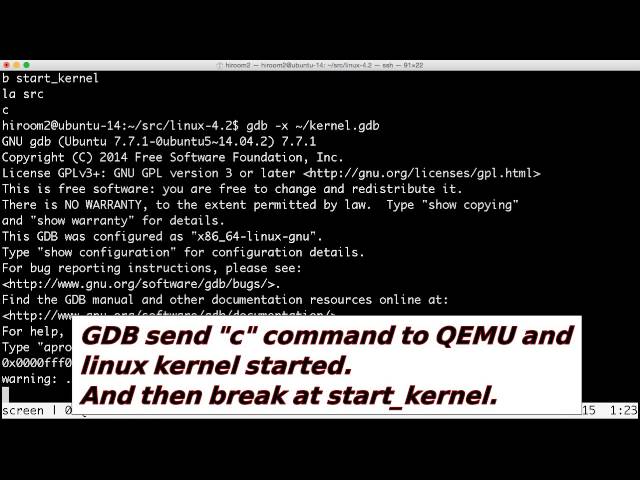 Tutorial: Tracing linux kernel on QEMU with GDB-stub class=