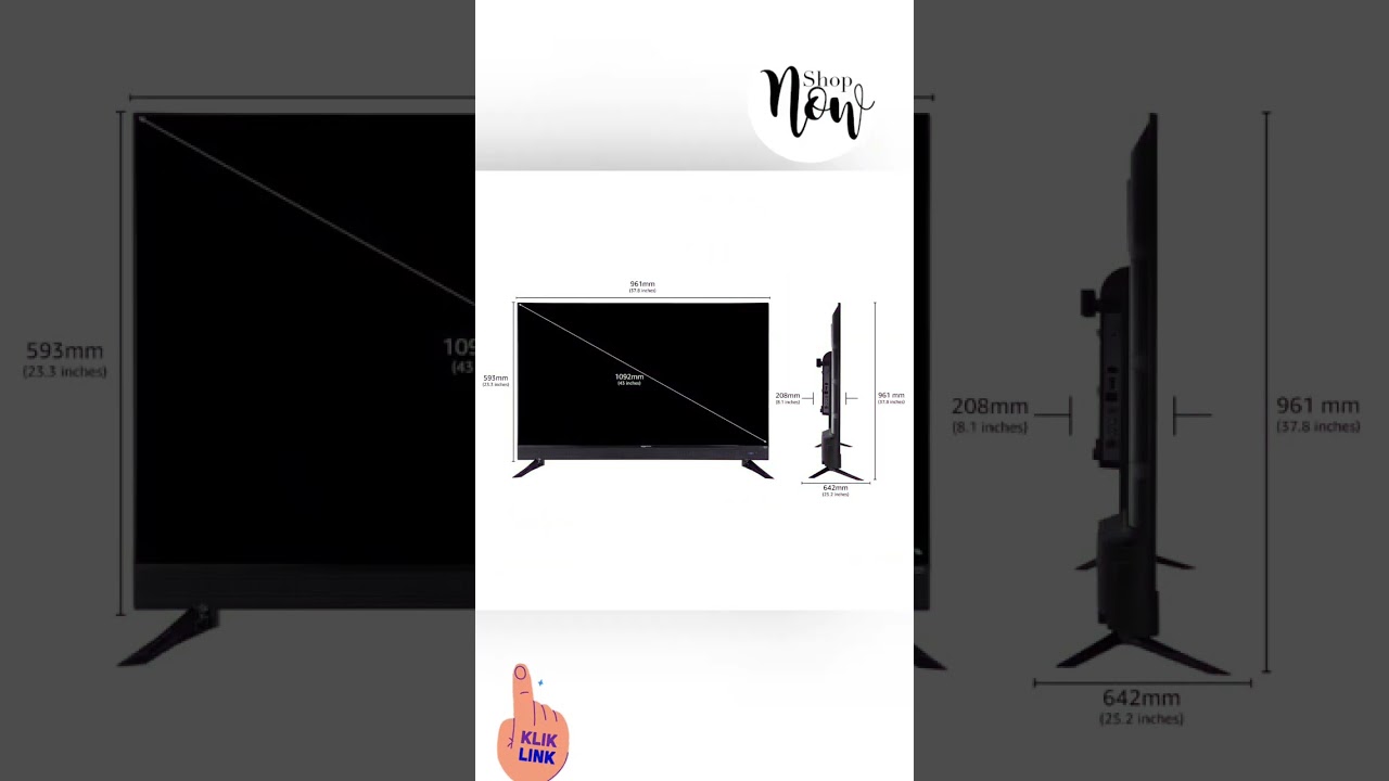 AmazonBasics 108cms (43 inch) Full HD Smart LED Fire TV with Front Firing Speakers 20W, 2023 Model