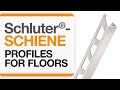 How to install a tile transition on floors: Schluter®-SCHIENE profile