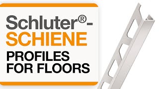 How to install a tile transition on floors: Schluter®-SCHIENE profile