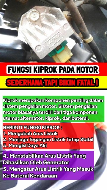 Fungsi KIPROK Pada Motor #fungsi #kiprok #motor