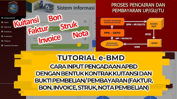 Tutorial e-BMD : Input Pengadaan APBD dari Kuitansi dan Bukti Pembelian (UP/GU/TU)