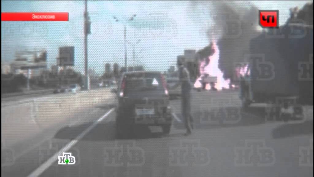 Взрыв газель на мкад