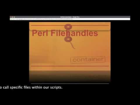 Perl: filehandles