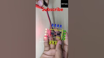 Diy 💡 🤯LED chaser circuit using CMOS IC CD4017 Logic Counter, 20 LEDs and NE555 timer. #diy  #reels