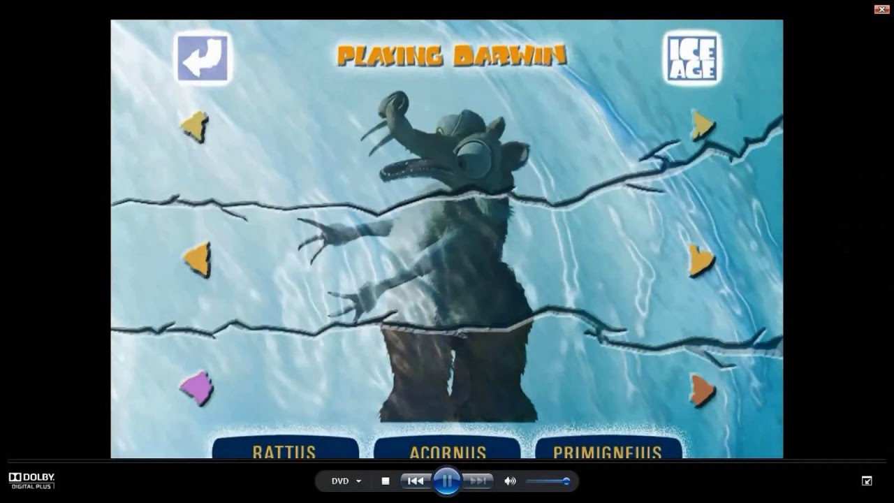 Ice Age Dvd Game Playing Darwin YouTube