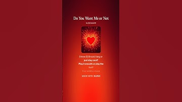 Thumbnail of Do You Want Me or Not #music #theothersideofmakebelieve #song