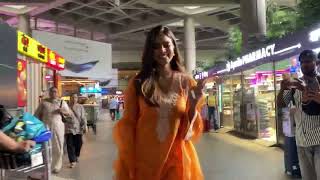 Malavika Mohanan Stuns In Traditional Attire At Mumbai Airport