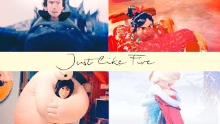 » just like fire « {non/disney} THANKS FOR 650+ SUBS!!