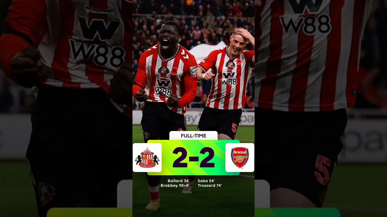 arsenal vs sunderline