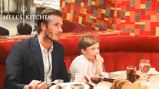 David Beckham visits Hell's Kitchen | Hell's Kitchen USA S10 ep9