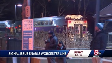 Signal issue snarls Worcester commuter rail line