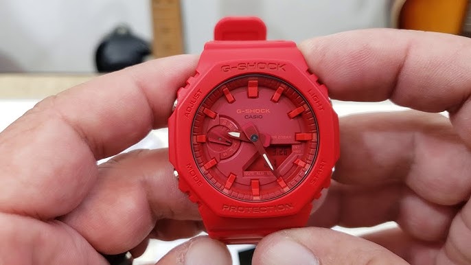 ⚡ Reloj Casio G-Shock Classic Carbon Core rojo de hombre GA-2100-4AER.