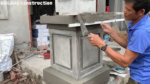 The Most Beautiful And Accurate Construction Technique For Porch Columns