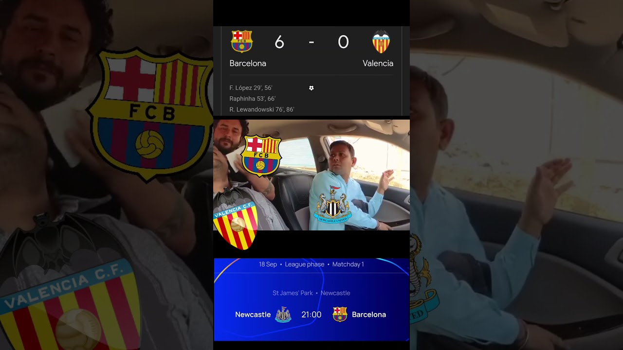 UCL 25/26 Newcastle United vs FC Barcelona prediction Meme 😂