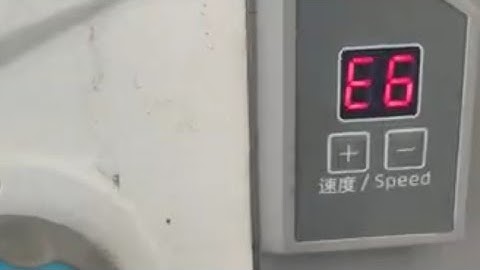 Error E6 in jack f4 juki machine