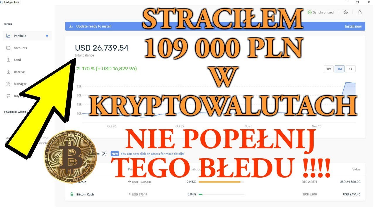Straciłem Ponad 109 000 PLN w Bitcoinie w kilka chwil !!!